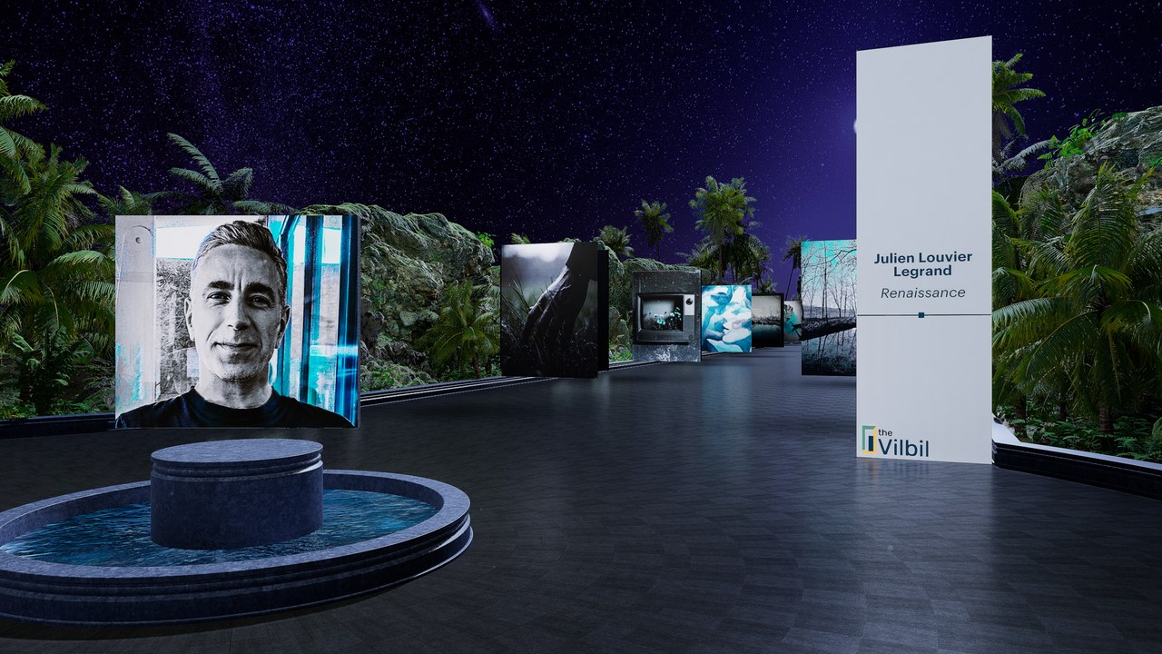 A virtual gallery tour in one minute: the night garden of Julien Louvier Legrand