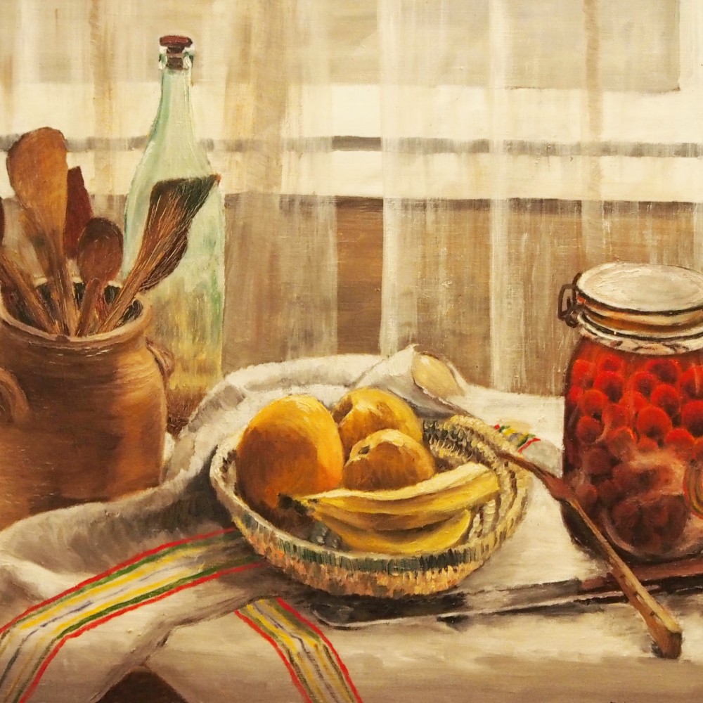 Still Life with a Jar of Cherries — Fabienne Blanc