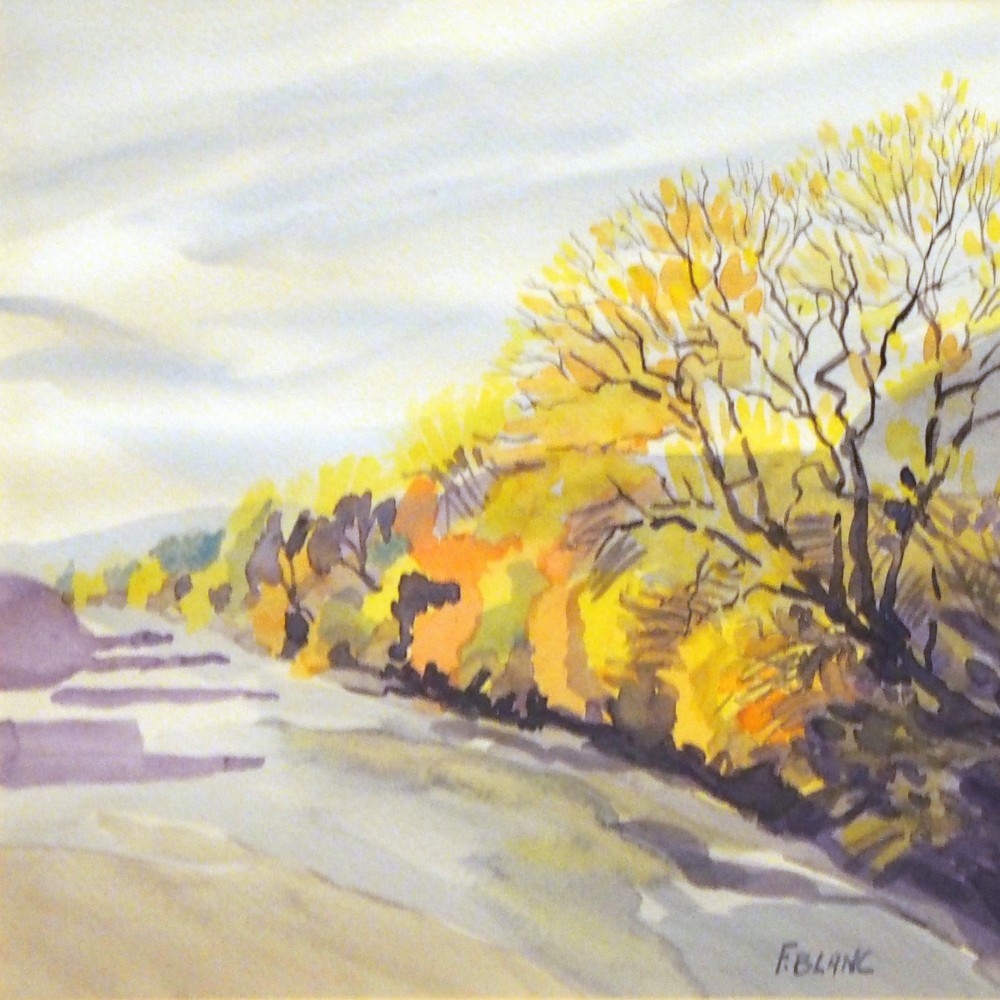 The Buëch in autumn from the Savoyons Bridge — Fabienne Blanc