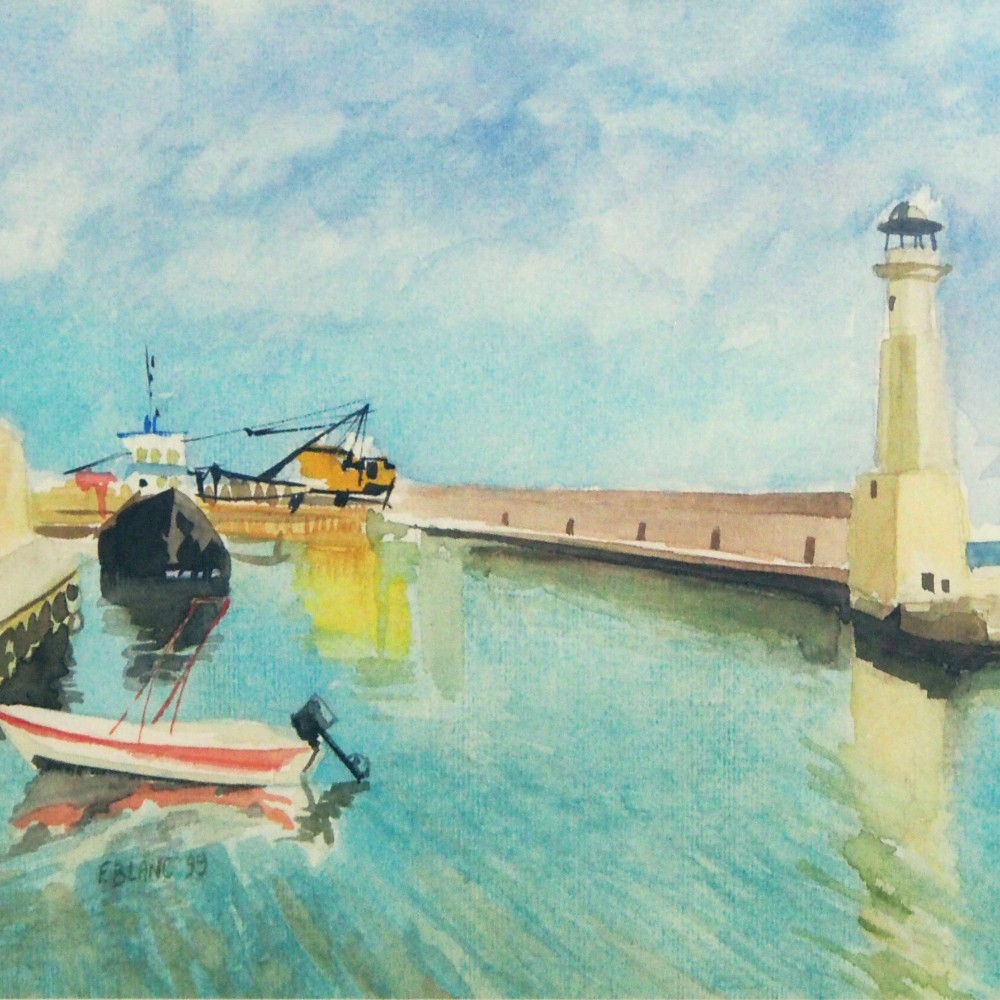 Port in Crete — Fabienne Blanc