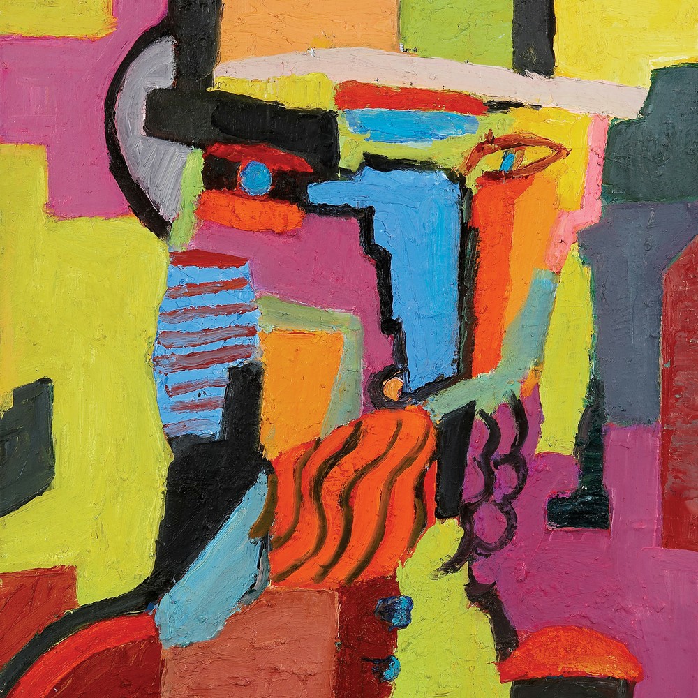 Self portrait - Artist in a top hat — Boris Chetkov