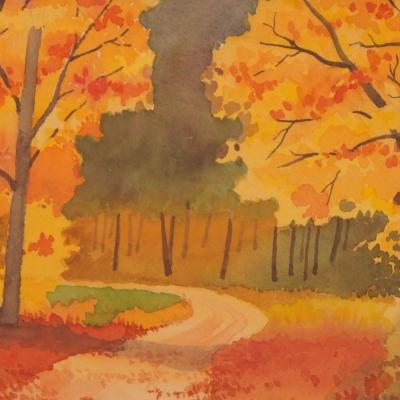 "Forest in Autumn" by Fabienne Blanc – The Vilbil: Online Hub for Art and Artists