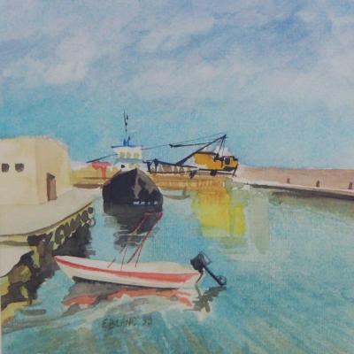 "Port in Crete" by Fabienne Blanc – The Vilbil: Online Hub for Art and Artists