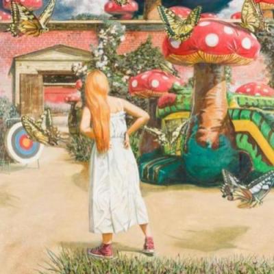 "Alice and fly agarics" by Anton Kuznetsov – The Vilbil: Online Hub for Art and Artists