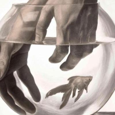 "Chasing the fish" by Anastasia Kuznetsova-Ruf – The Vilbil: Online Hub for Art and Artists