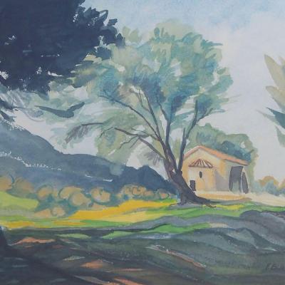 "Trees and Chapel" by Fabienne Blanc – The Vilbil: Online Hub for Art and Artists
