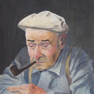 "My Grandfather with a Pipe" by Fabienne Blanc – The Vilbil: Online Hub for Art and Artists