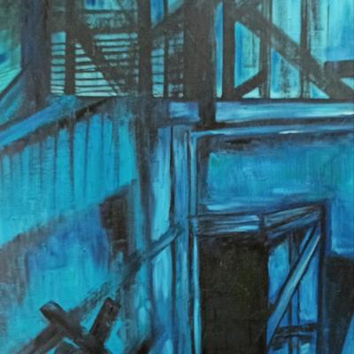 "Blue House" by Meral Baskaya – The Vilbil: Online Hub for Art and Artists